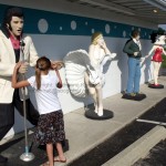 Elvis, Marilyn Monroe, James Dean, Betty Boop statues
